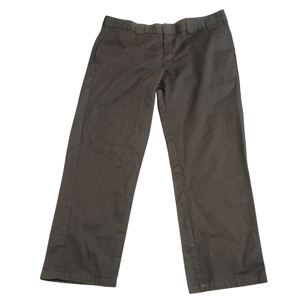 Dickies WP873BK Slim Straight Work Pants Mens 38x30 Black Skater Workwear